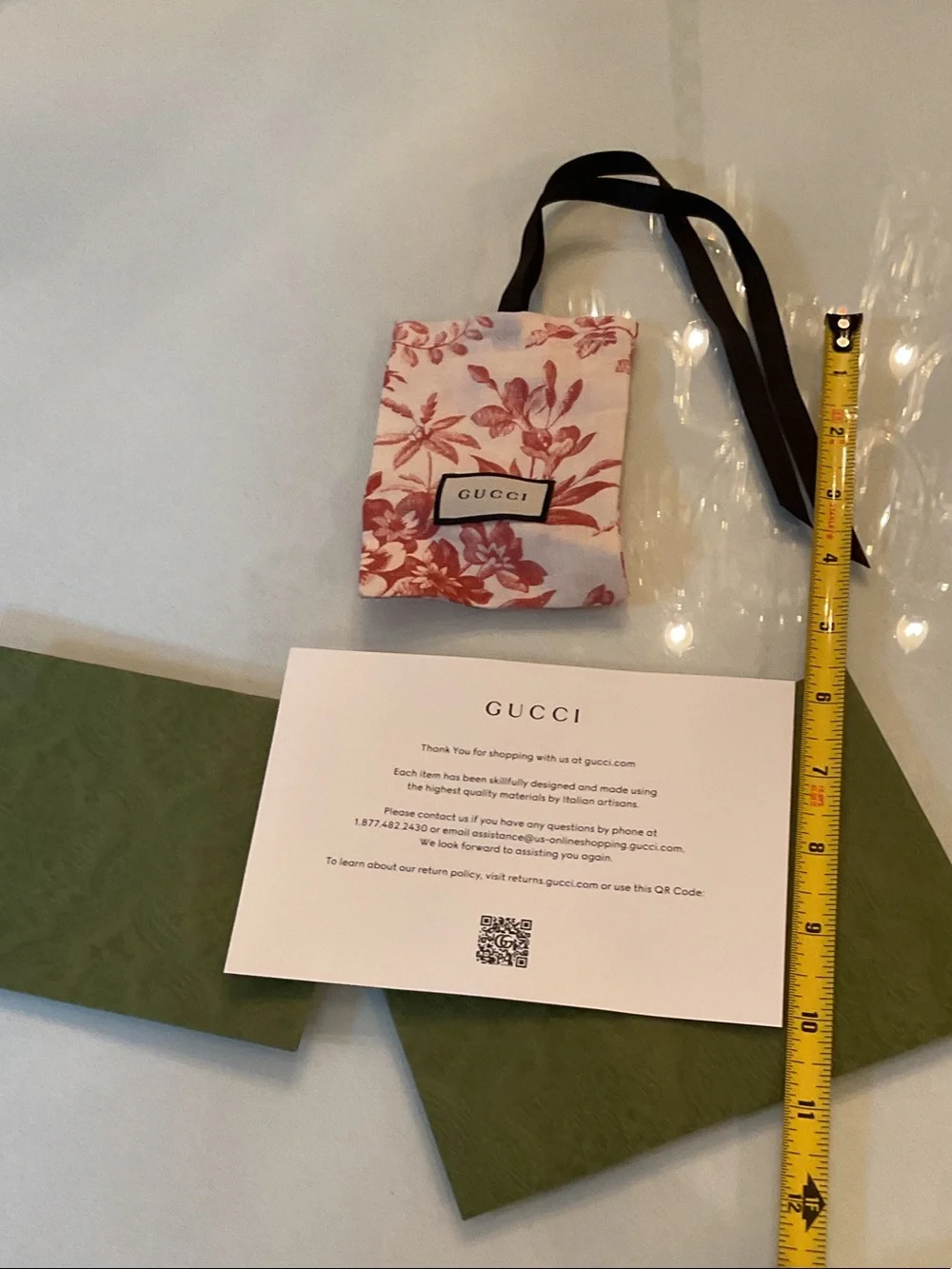 Gucci Pink Floral Drawstring Pouch and bundle shown - Picture 1 of 4